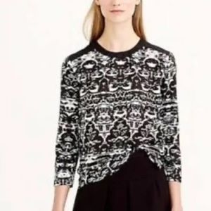 J. Crew Blurred Ikat 3/4‎ Sleeve